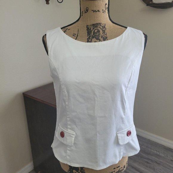 Julie Mitchell Denim Top - Picture 1 of 7